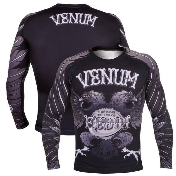 Shop Venum Black Eagle Fedor Signature Long Sleeve Rashguard
