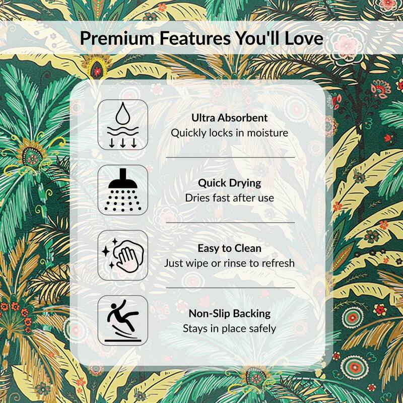 Decorative Bath Mat 24x18 Ultra Absorbent Quick Dry Rug