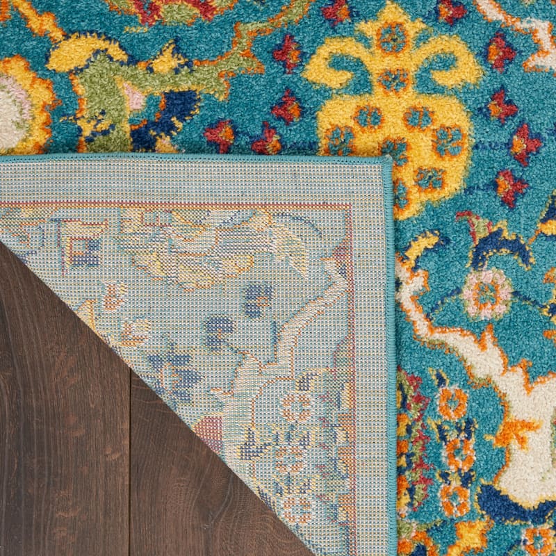 Nourison Allur Contemporary Boho Floral Medallion Area Rug