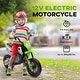 preview thumbnail 15 of 34, Qaba 12V Kids Motorcycle W/ Twist Grip Throttle, Rear Suspension