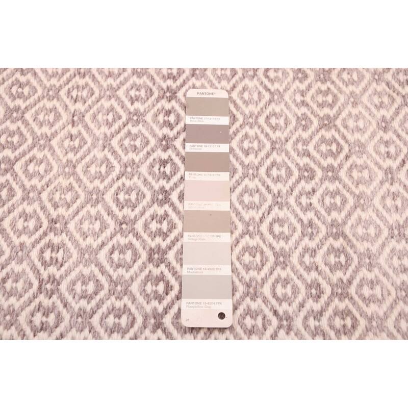 ECARPETGALLERY Flat-Weave Nevada Taupe Wool Kilim - 5'1 x 7'5