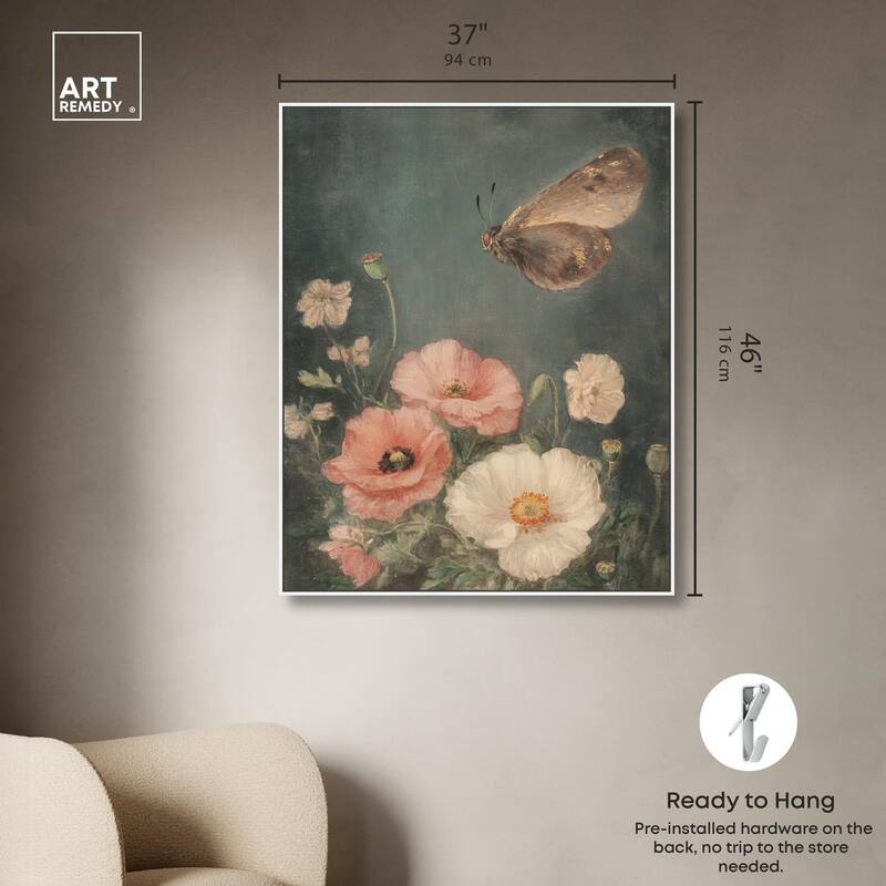 Shadowed Flutter II Canvas by Art Remedy