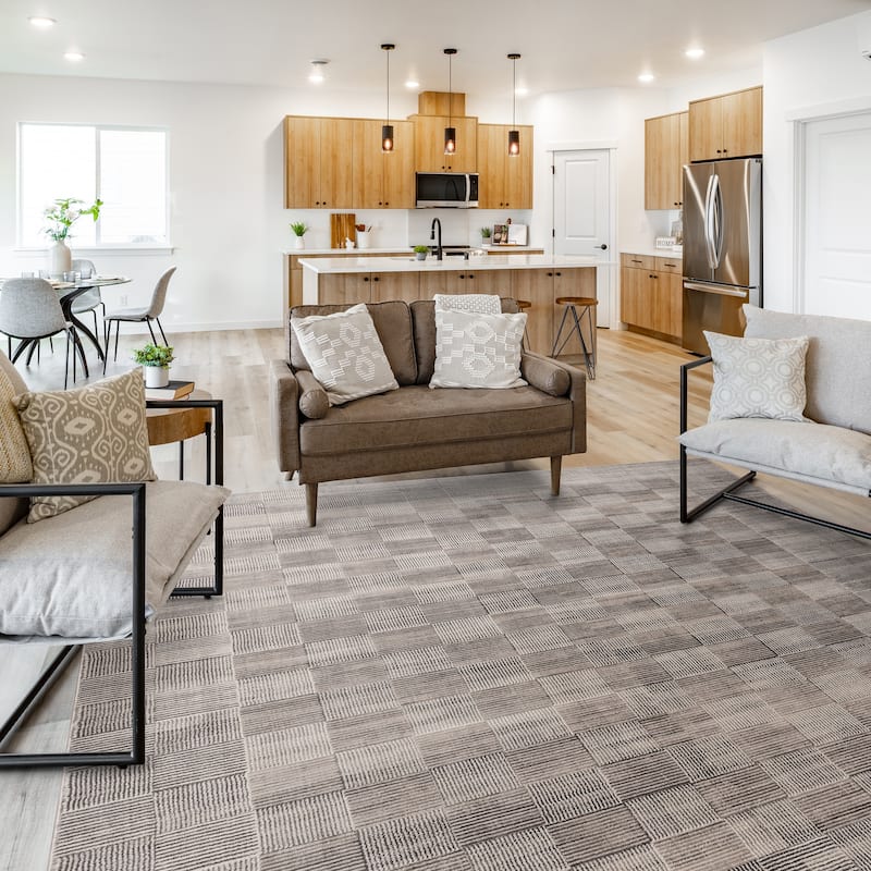 Gertmenian Flora Transitional Casual Modern Soft High-Low Polypropylene Polyester Indoor Area Rug Collection