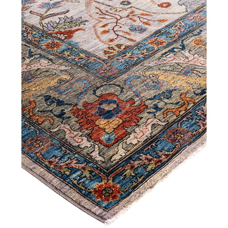 Serapi One-of-a-Kind Hand-Knotted Area Rug - Purple - 9' 1" x 11' 9"