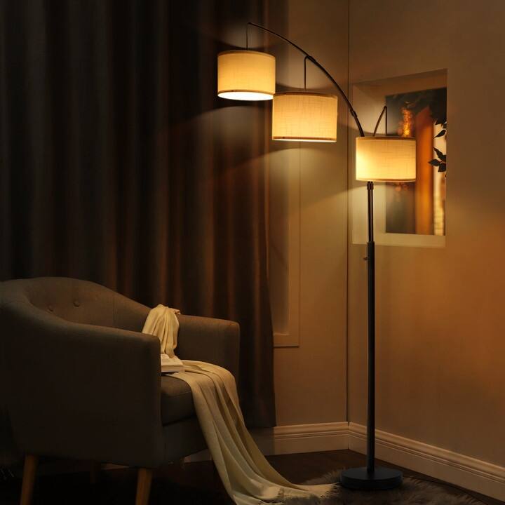 80" Tree Floor Lamp with Remote Control and Dimmable 3 Color Tempetures