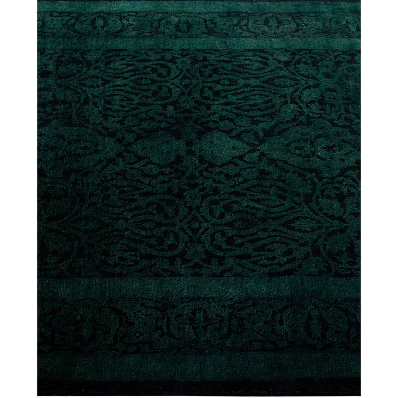 Overdyed One-of-a-Kind Hand-Knotted Area Rug - Black - 3' 1" x 5' 3"