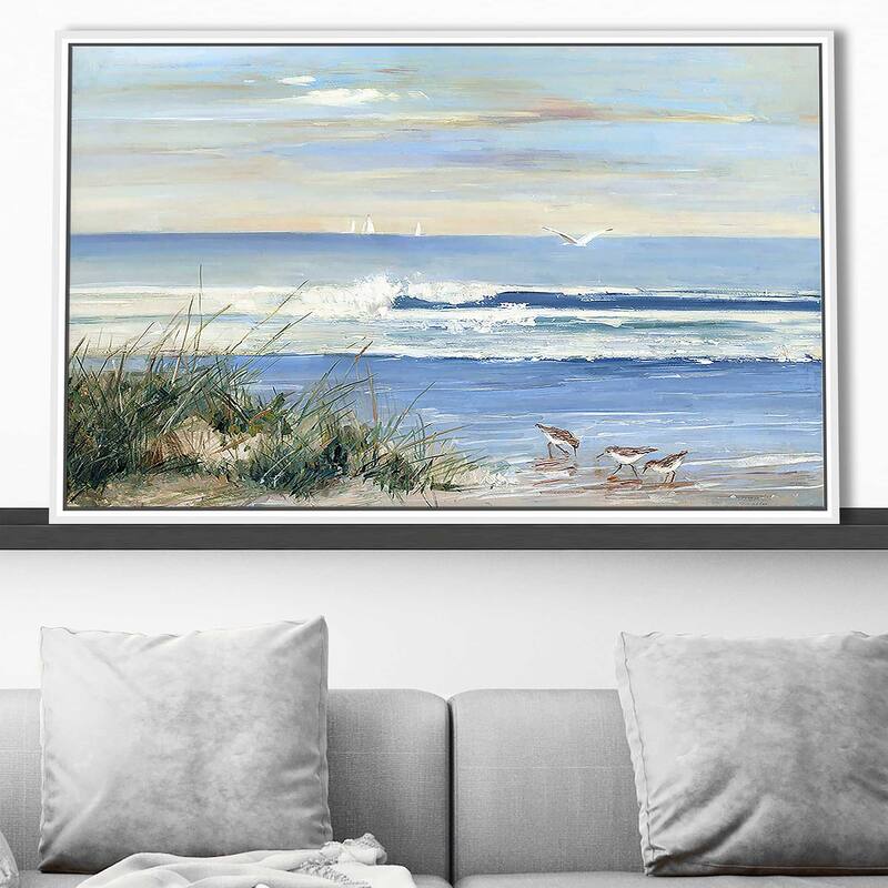 "Beach Combers" Print on Floating Canvas