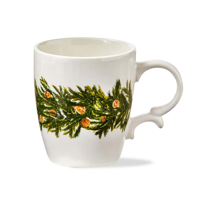 Citrus Grove 14oz Ceramic Mug - Multicolor Dishwasher Safe Drinkware for Christmas - 5.7" L x 4" W x 4.5" H