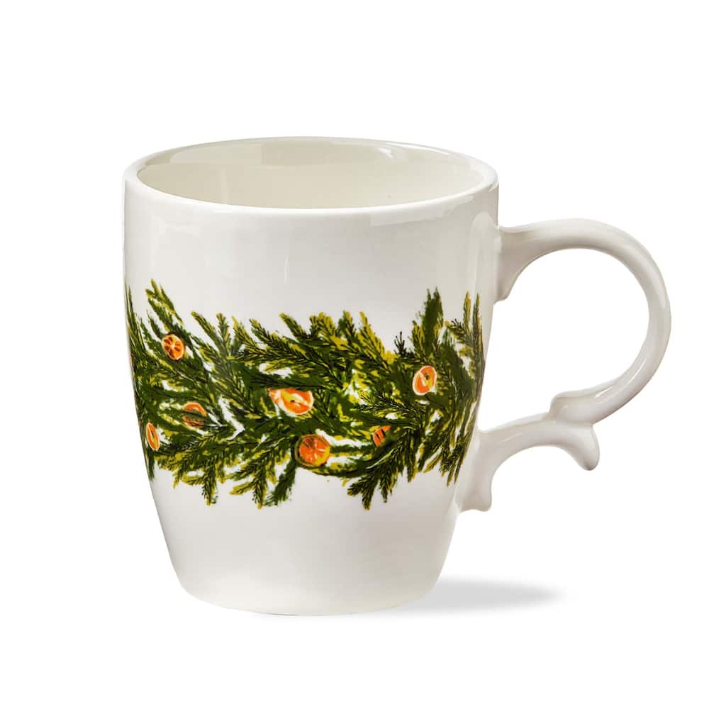 Citrus Grove 14oz Ceramic Mug - Multicolor Dishwasher Safe Drinkware for Christmas - 5.7" L x 4" W x 4.5" H