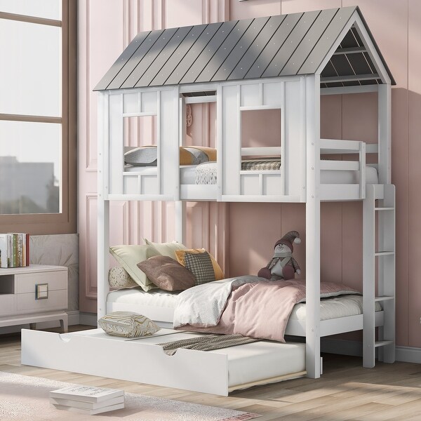 レビュー高評価商品 & Bath Bed - Trundle with Bed Bunk House Beyond 35280219 - ダブルベッド