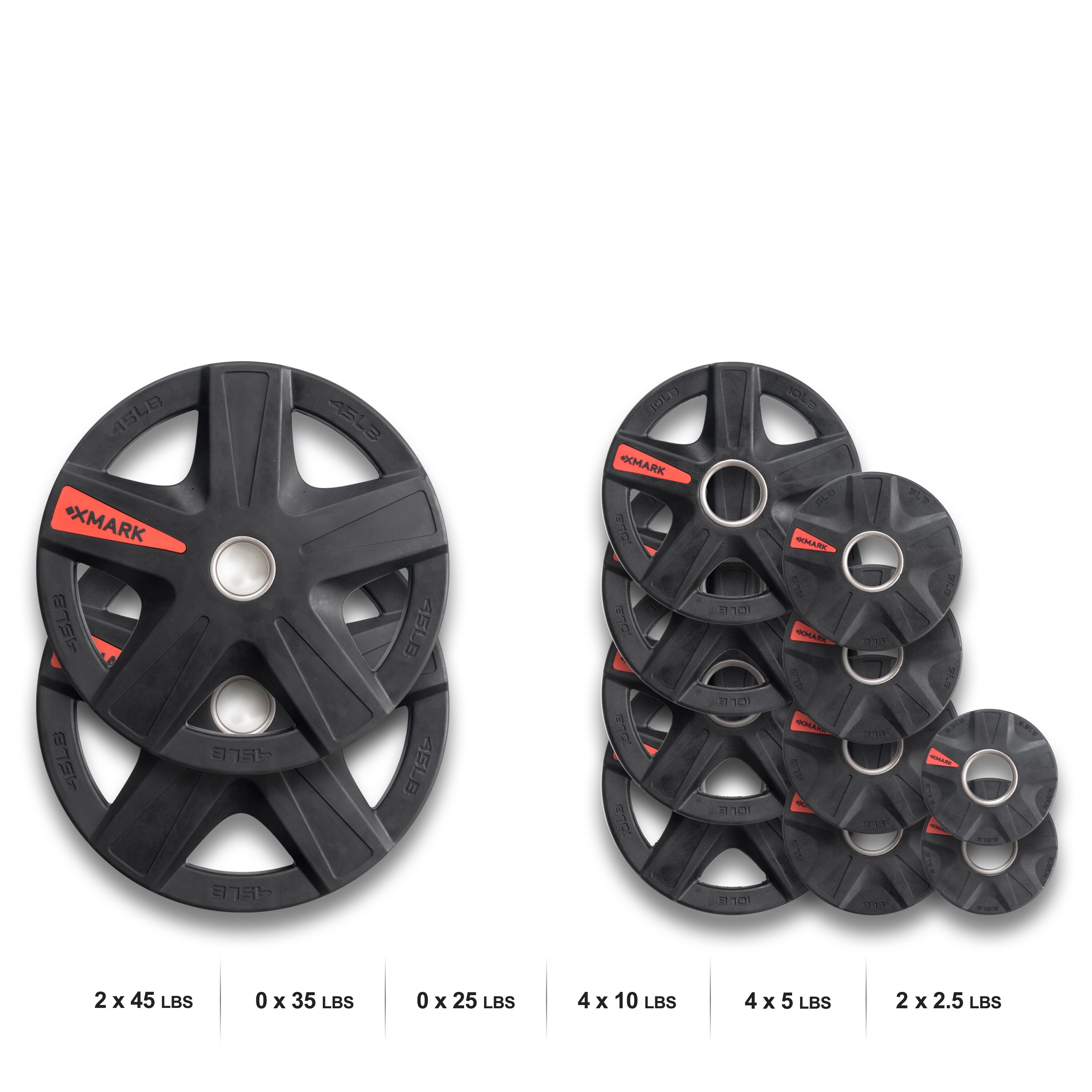Select Rubber Coated Olympic set XM-3389-BAL-345 XMark's TEXAS STAR 345 lb Select Rubber Coated Olympic set XM-3389-BAL-345 XMark's TEXAS STAR 345 lb