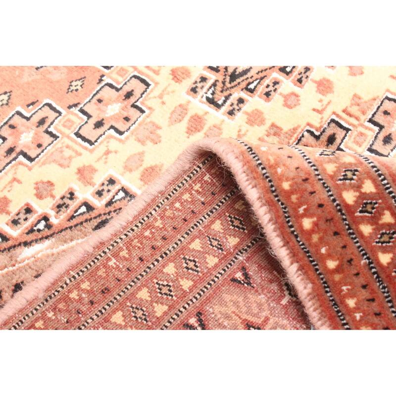 ECARPETGALLERY Hand-knotted Finest Peshawar Bokhara Beige Wool Rug - 2'7 x 3'9