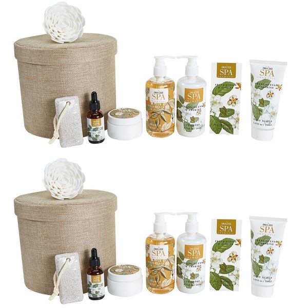 (2 Set) Draizee Bath Gift Set for Girls, Women with Refreshing Princess Flower Fragrance - 8 Pieces Luxury Skin Care Set. Opens flyout.