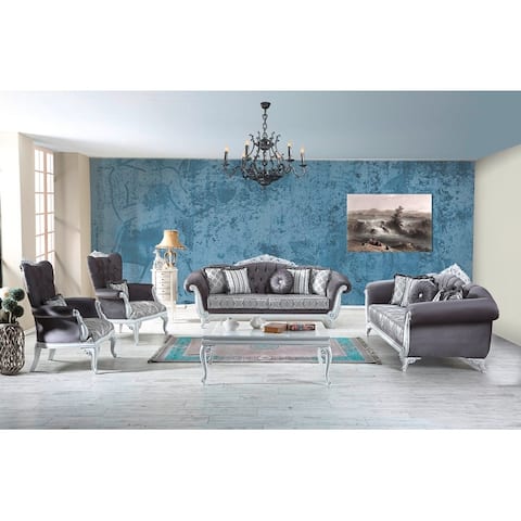Tank 4-piece Two sofa and Two chiar Traditional Living room set