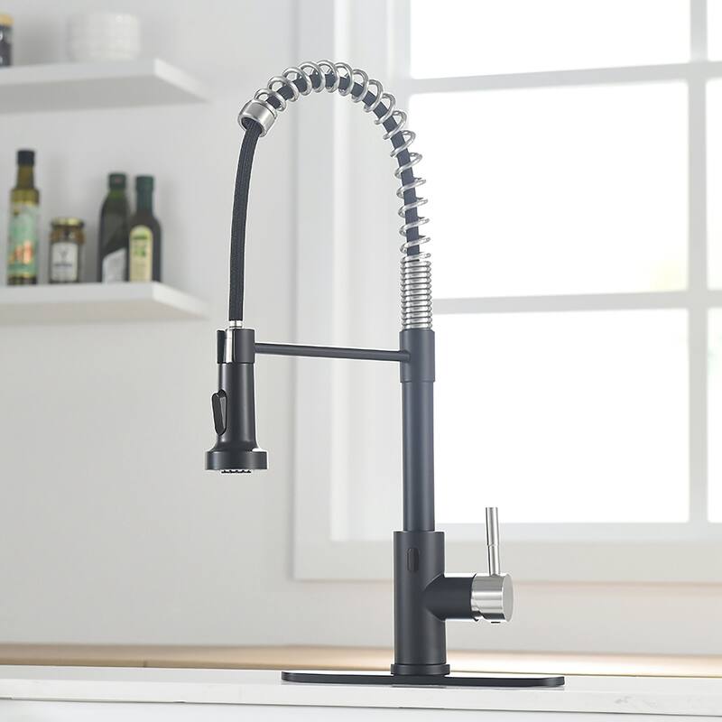 Touchless Stainless Steel 2-Function Pull-out Kitchen Sink Faucet