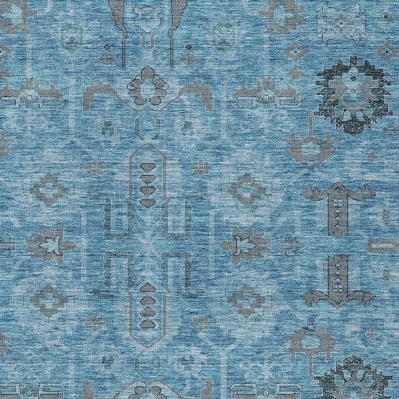 HomeRoots Oriental Traditional Rectangle Outdoor Rug
