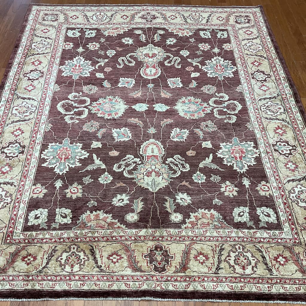 HERAT ORIENTAL Handmade Oushak Wool Rug - 6'5" x 7'9"