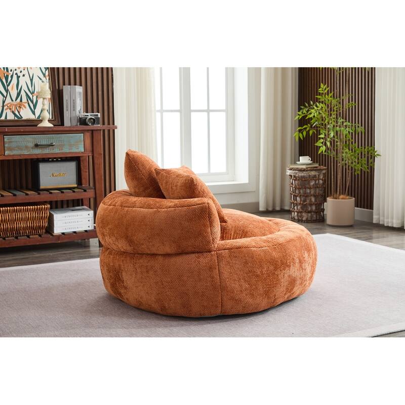 Round Bean Bag Chairs for Soft Chenille Cover