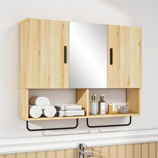 Solid Wood Bathroom Cabinet - Rustic Over Toilet Storage - Bed Bath ...