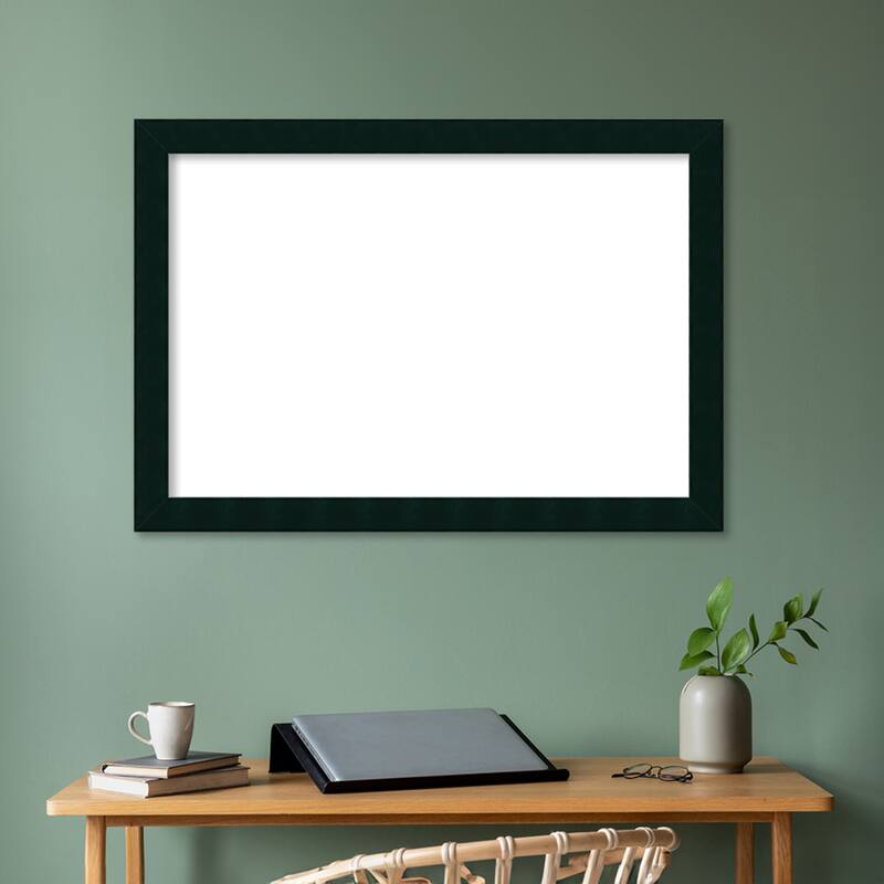 Amanti Art Tribeca Black Framed Dry Erase Magnetic Board
