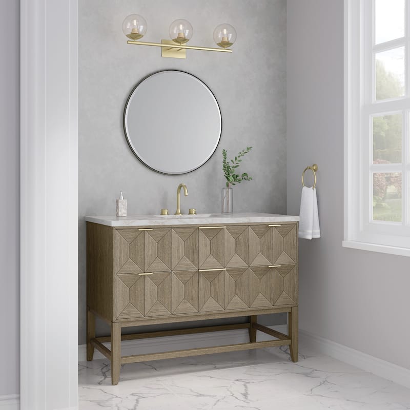 James Martin Vanities D100-V48-3VSL Emmeline 48" Single Basin Ash Wood