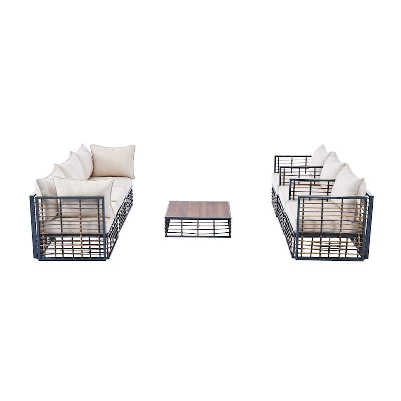 7-Piece Patio Sectional Sofa Set