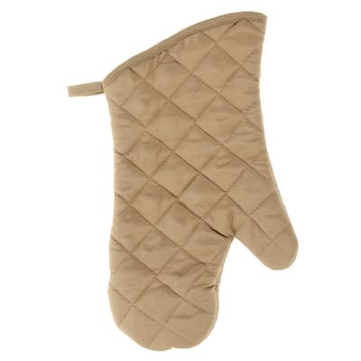 Quilted Oven Mitt (Taupe) (7.5" X 13") - Set of 4