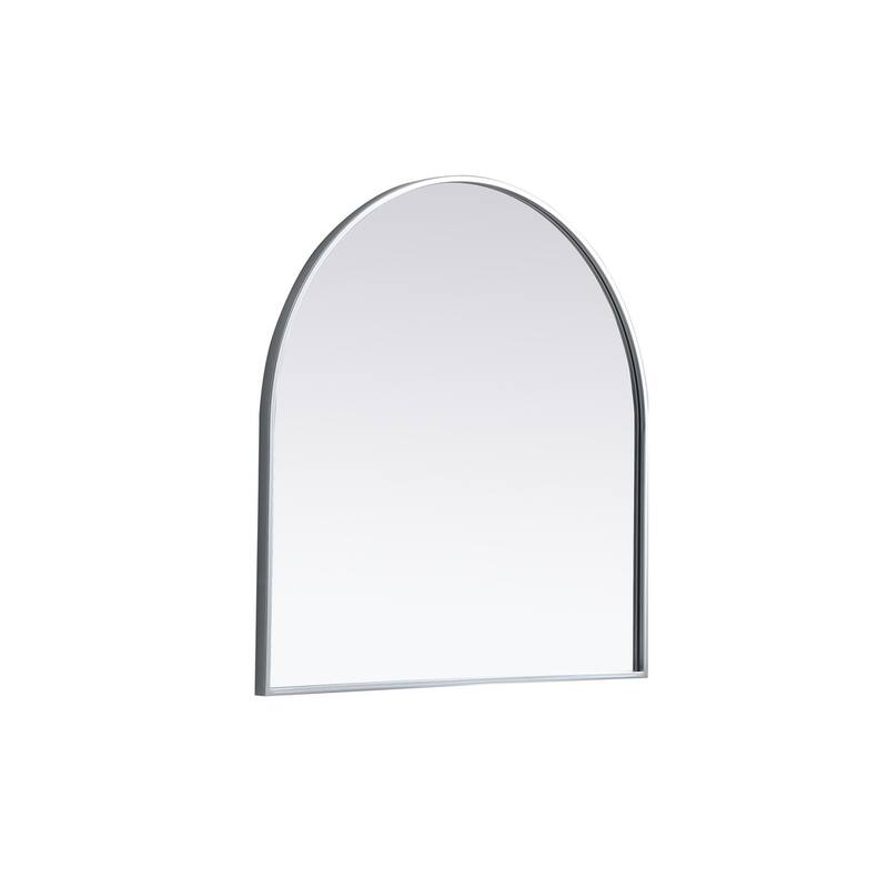 Indigo Home Metal Frame Arch Mirror 30x30 Inch