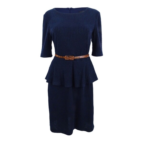 peplum sweater dress