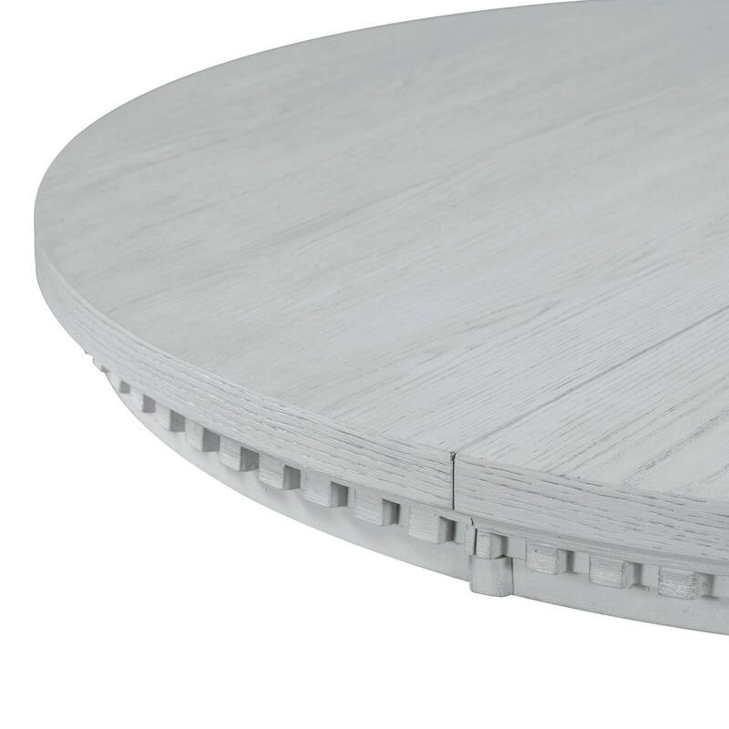 Retro 58" Round Extendable Dining Table