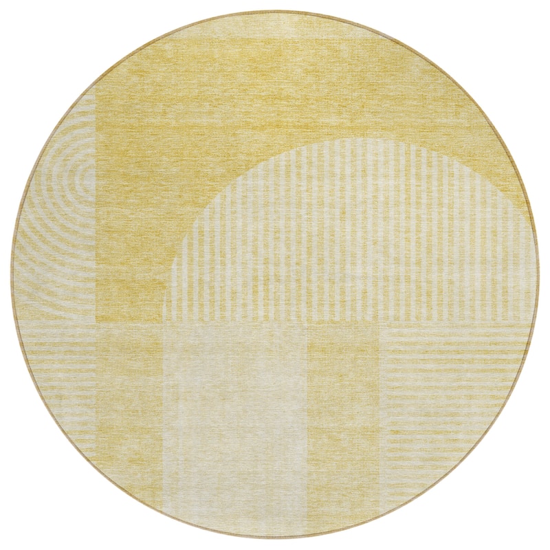 Machine Washable Indoor/ Outdoor Chantille Modern Deco Rug