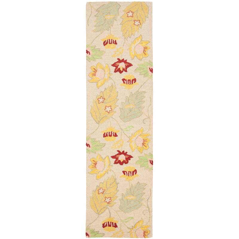 SAFAVIEH Handmade Blossom Nafsika Modern Floral Wool Rug