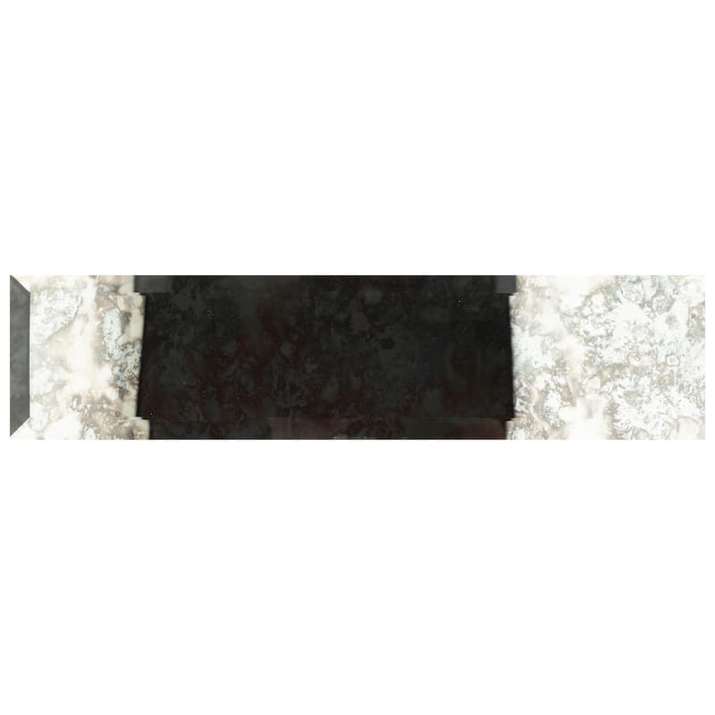 Merola Tile Lustre Beveled Antique Mirror 3 in. x 12 in. Glass Wall Tile - Case (40 Tiles) - Case (40 Tiles)