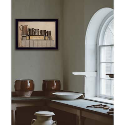 TrendyDecor4U Farmhouse "A Friend Loveth at All Time" Framed Print Wall Art by Susie Boyer - Rustic