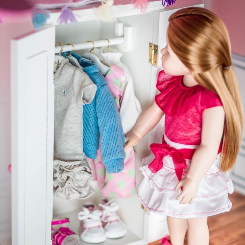 Shop White Wooden Wardrobe Armoire Clothes Closet Furniture For
