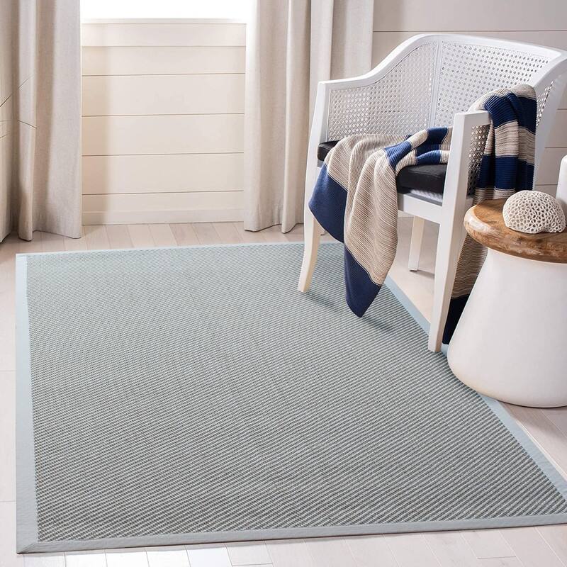 A1HC Sisal and Wool Rug, Natural Fiber Area Rugs with Non-Skid Latex Backing, Rug for Entryway, Dining or Living Room