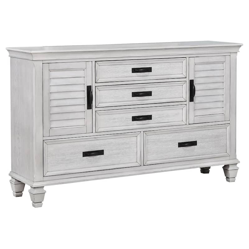 Franco Farmhouse Wood Frame Dresser with 5-drawer