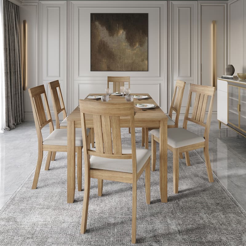 CraftPorch Classic 7-piece Wooden Dining Set