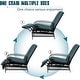 preview thumbnail 7 of 51, Outdoor Cushioned Chaise Lounge Adjustable Patio Reclining Lounge Chair, Recliner Lounge Chair & Bistro Table Set