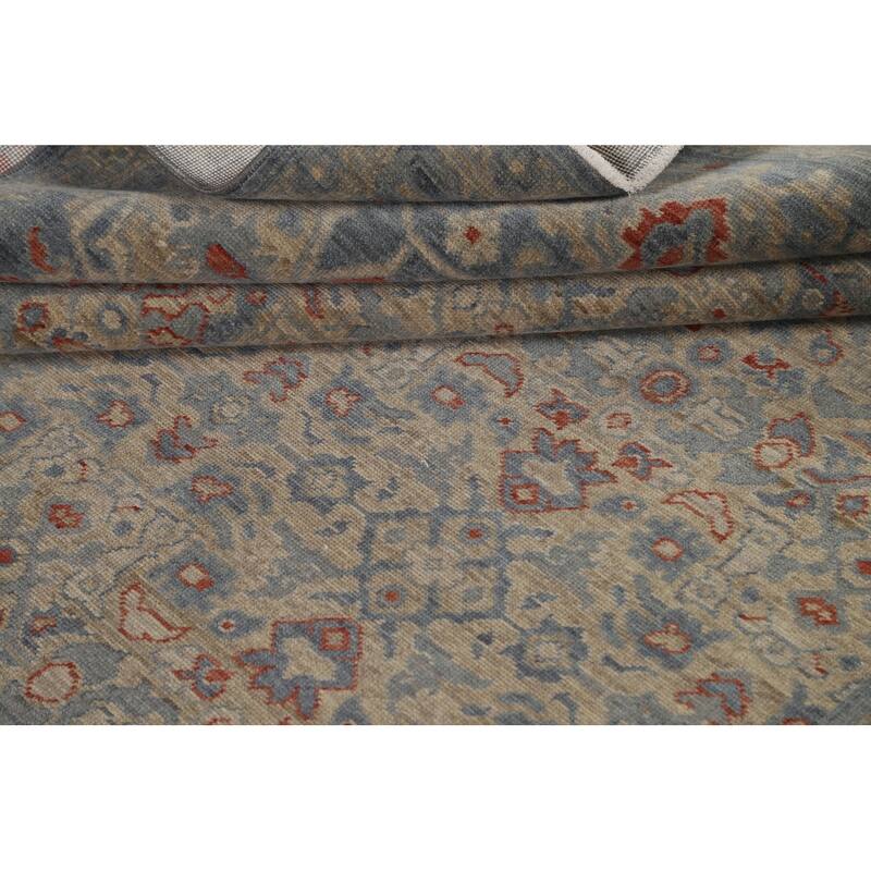 Geometric Traditional Ziegler Turkish Wool Area Rug Decorative Carpet - 6'7" x 9'10"