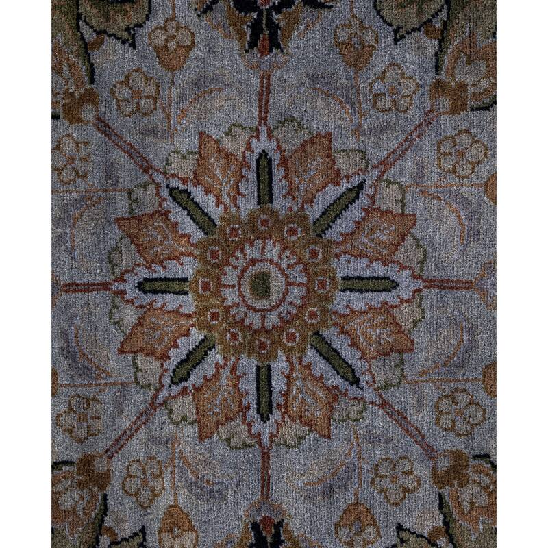 Overdyed One-of-a-Kind Hand-Knotted Area Rug - Gray - 9' 1" x 9' 1"