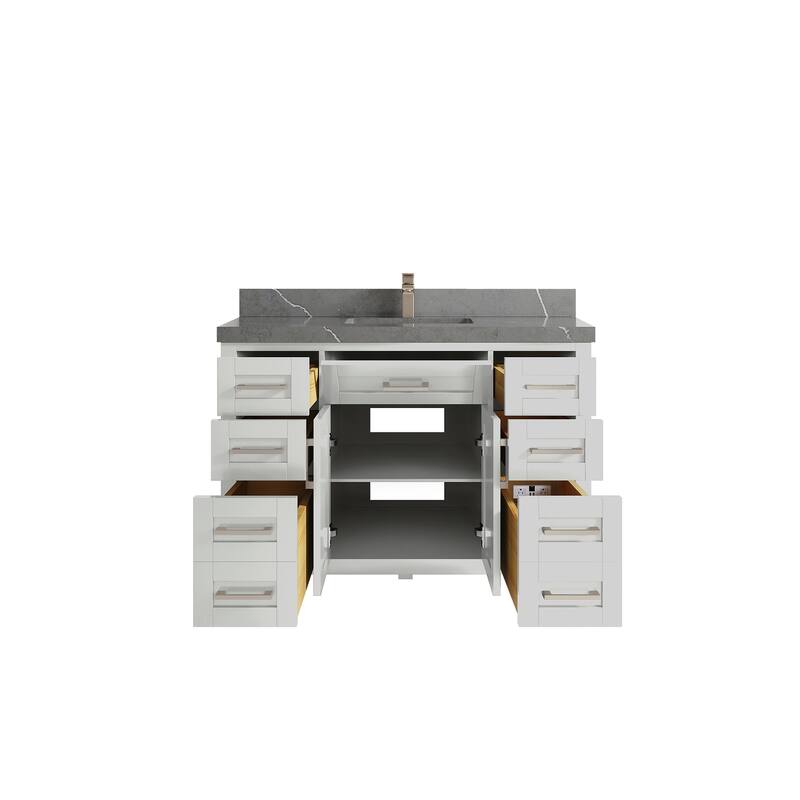 Willow Collections 48 in. W x 22 in. D Cambridge Single Sink Bathroom Vanity with Countertop