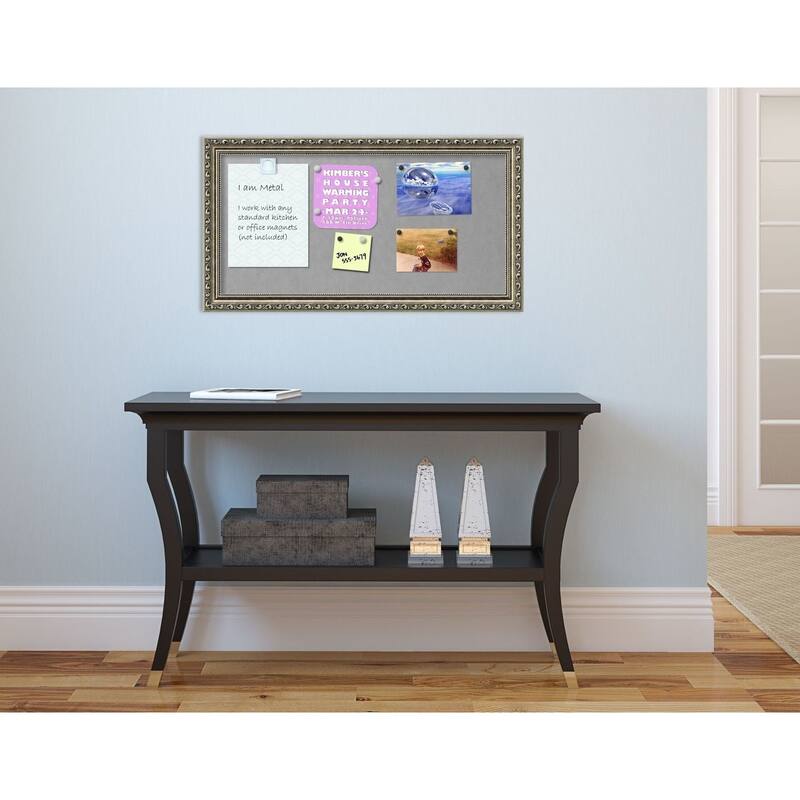 Framed Magnetic Board, Parisian Silver