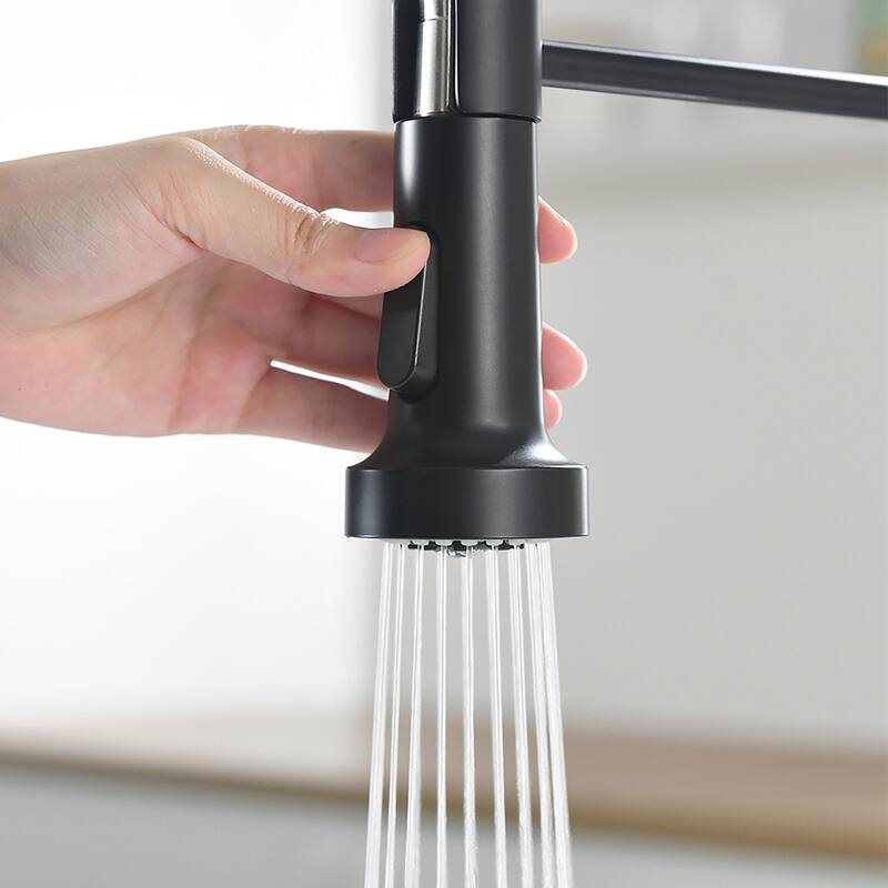 Touchless Stainless Steel 2-Function Pull-out Kitchen Sink Faucet