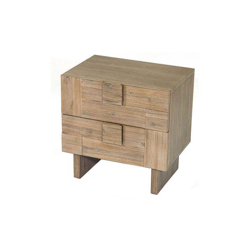 Sophie Solid Acacia 2-Drawer Nightstand