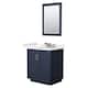 Option Dark Blue, Nickel Trim, White Quartz Top