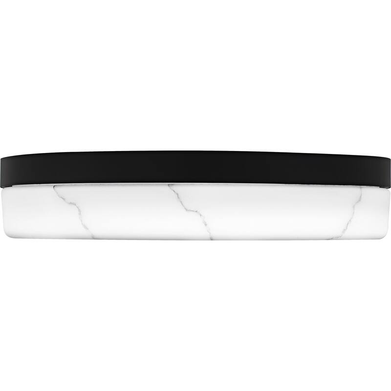 Gasper Integrated LED Matte Black Flush Mount