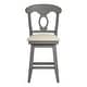 preview thumbnail 49 of 79, Eleanor Napoleon Back Wood Swivel Chair by iNSPIRE Q Classic