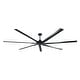 preview thumbnail 18 of 24, 84" Industrial Aluminum Warehouse Black Extra Large Ceiling Fan with Remote - 84" Big Ceiling Fan