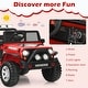 preview thumbnail 10 of 30, 12V Kids Remote Control Electric Ride On Truck Car with Lights and Music - 45" x 28.5" x 28.7" (L x W x H)